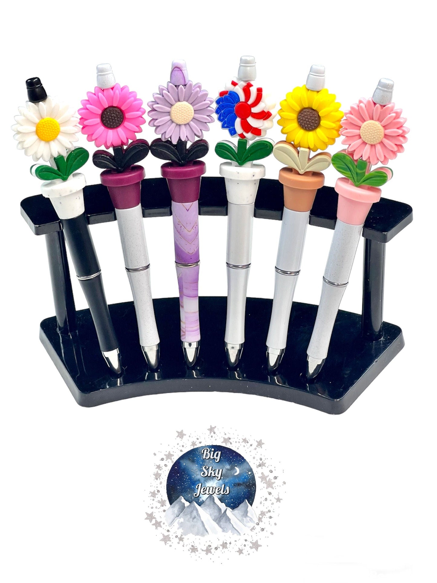 Flower Pen, White, Dark Pink, Lilac, Red, White & Blue Yellow, and Light Pink ETC Ages 5+ Kids or Ladies Moms Men Flowers Flower Pot Flowers Spring, Mother's Day Multiple Variation Listing