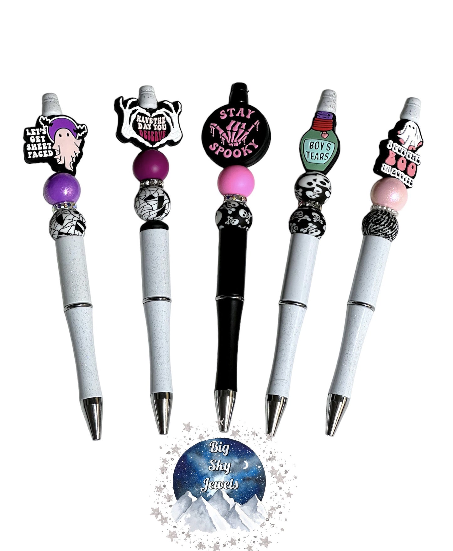 Halloween Pen, Let's Get Sheet Faced, Stay Spooky, Boys Tears, and I Put the BOO in Boojee ETC Ages 5+ Kids or Ladies Moms Men, Spooky, Scary, Multiple Variation Listing