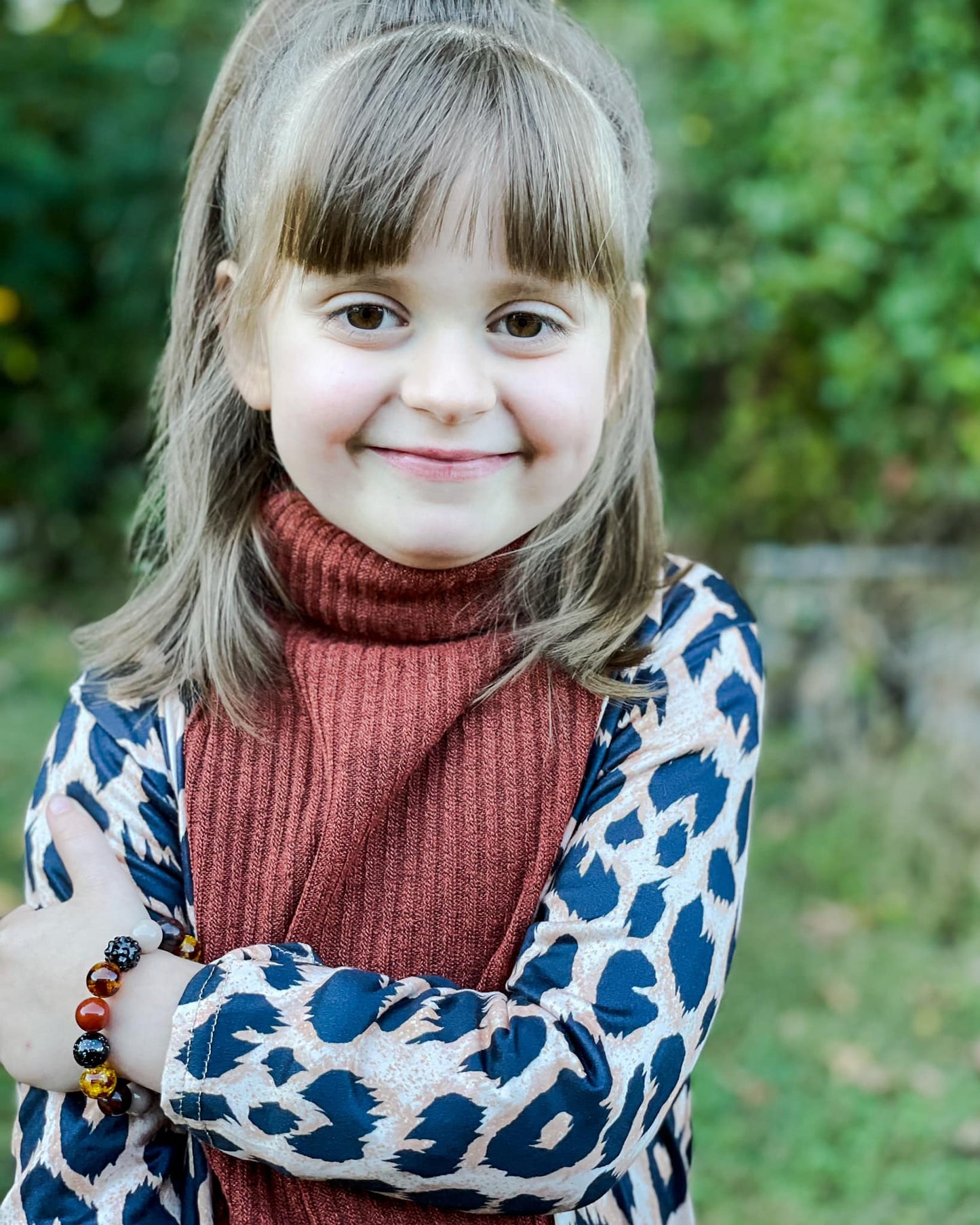 Cheetah MINI BEAD Bubblegum Necklace OR Bracelet Toffee Brown & Black Ages 3+ Fall Animals Multiple Variation Listing