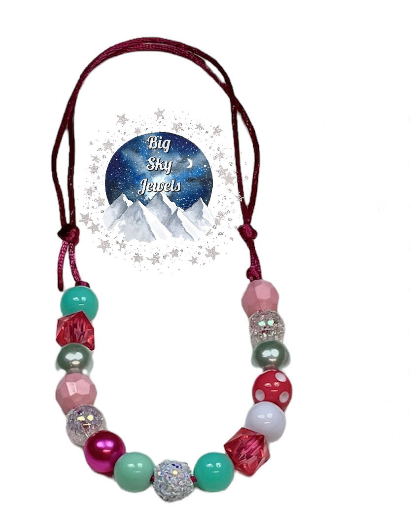 Day Dreams MINI BEAD Bubblegum Necklace OR Bracelet Pink White & Mint Ages 3+ Spring Summer Multiple Variation Listing