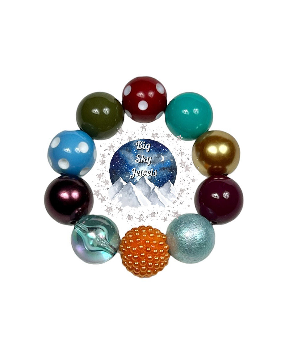 Fall Carnival Chunky Bubblegum Necklace OR Bracelet Ages 3+ Fall Autumn Multiple Variation Listing