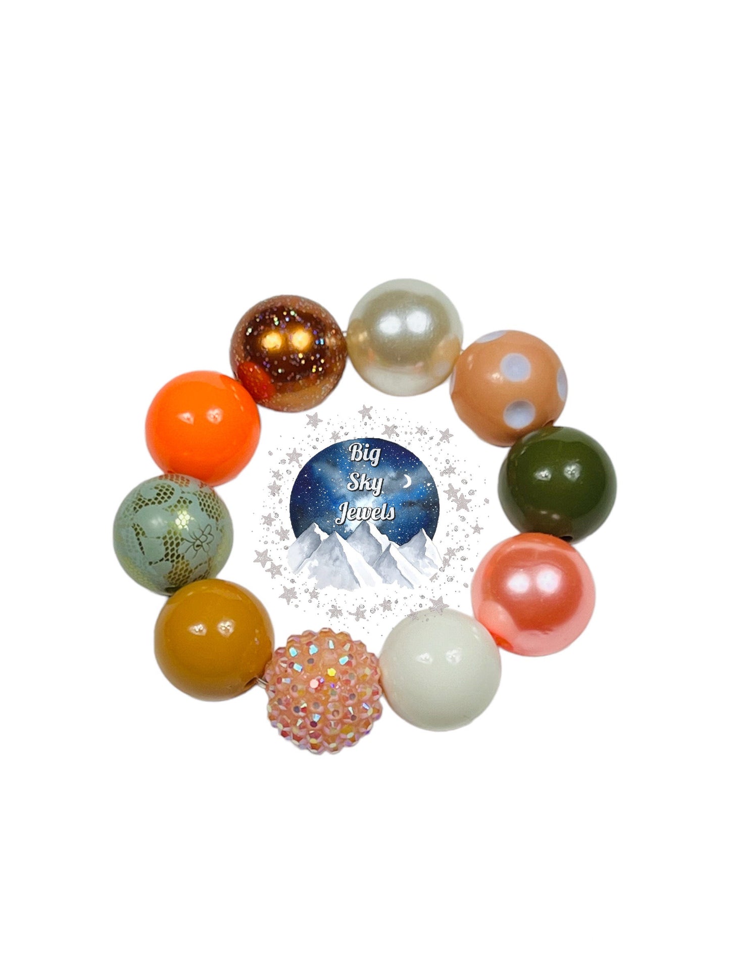 Shepherd's Pie Chunky Bubblegum Necklace OR Bracelet Ages 3+ Fall Autumn Multiple Variation Listing