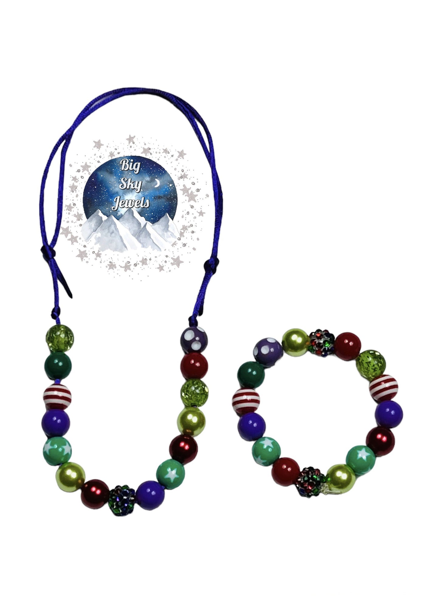 Mermaid Red, Purple, Lime/Green MINI BEAD Bubblegum Necklace OR Bracelet Princess Jewelry Ages 3+ Summer Multiple Variation Listing