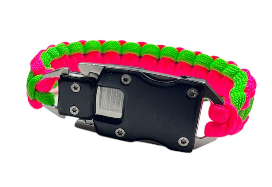 ONE 550 Paracord Survival Knife Bracelet Stainless Steel Black Color Knife Buckle. Multiple Color Option listing Ages 18+, Adults only Hunting Hiking Fishing Every Day Carry