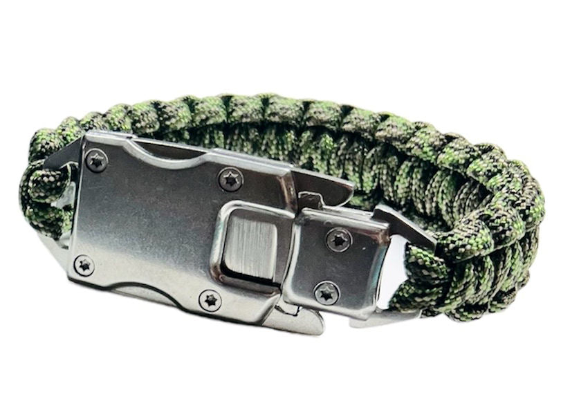 ONE 550 Paracord Survival Knife Bracelet Stainless Steel Silver Color Knife Buckle. Multiple Color Option listing Ages 18+, Adults only Hunting Hiking Fishing Every Day Carry