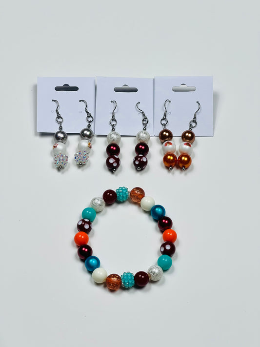 Private listing for Jaime: Bubblegum Earrings: 3 sets + 1 bracelet Jewelry Ages 16+