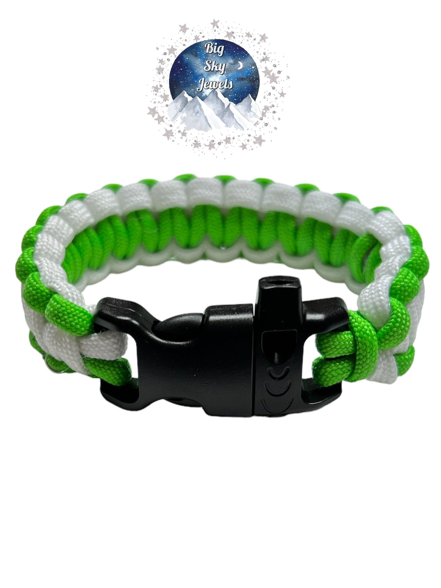 ONE 550 Paracord Whistle Bracelet Kids Adults Multiple Color Option listing Ages 3+ Hiking Camping Emergency