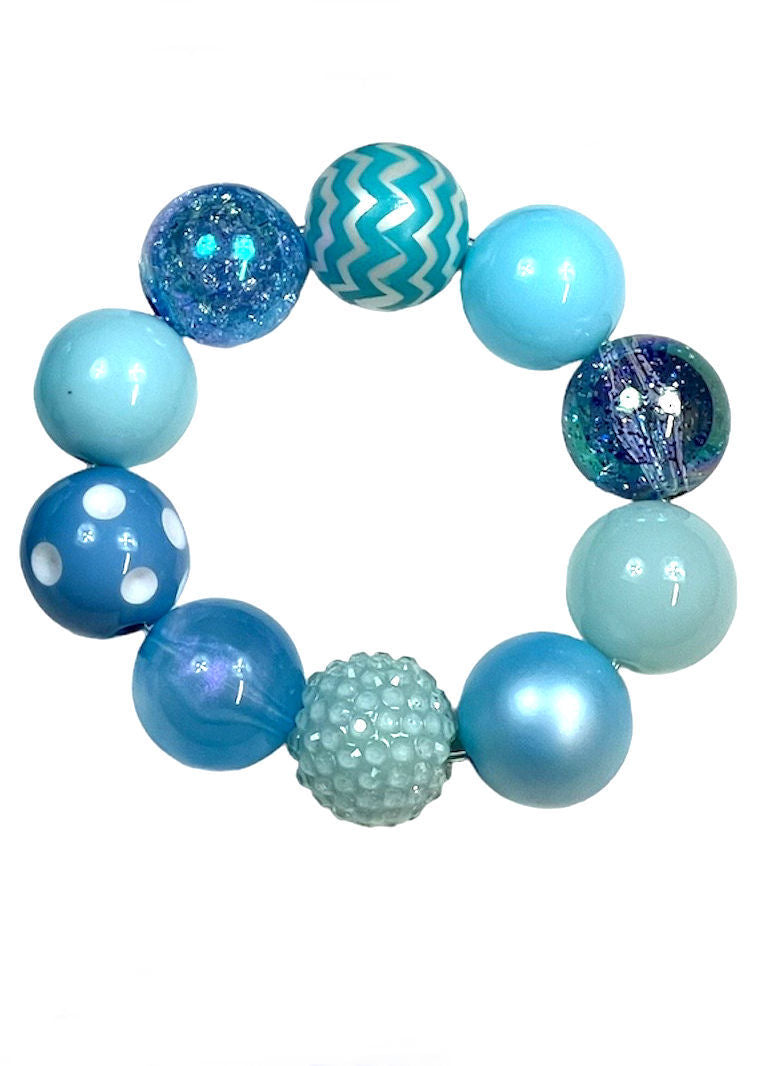 Light Blue Chunky Bubblegum Necklace OR Bracelet Solid Colors Ages 3+ Spring Summer Easter Girls or Boys Multiple Variation Listing